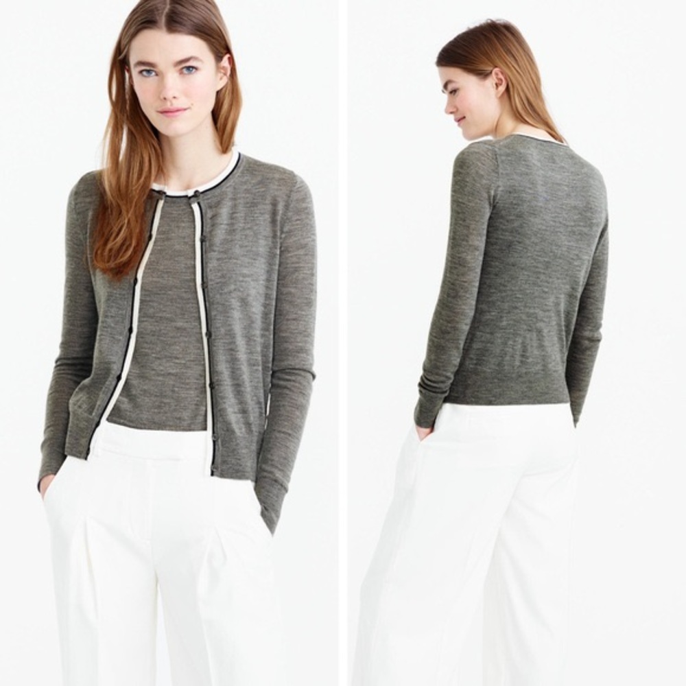 J. Crew Merino Wool Cardigan Sweater